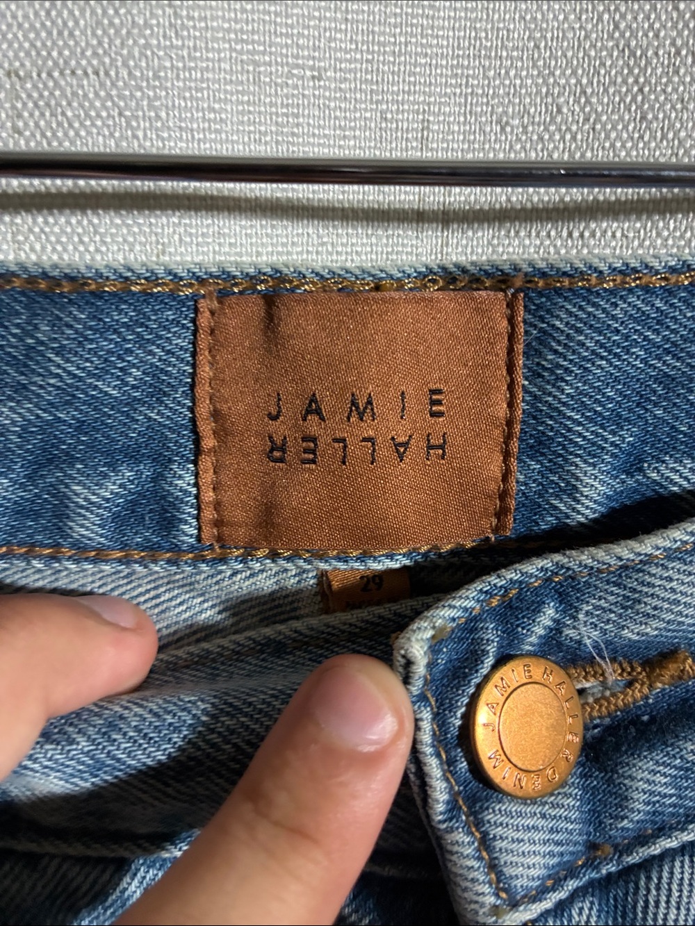 Jamie haller women’s Straight-Leg Light Blue Jeans - Picture 2 of 5